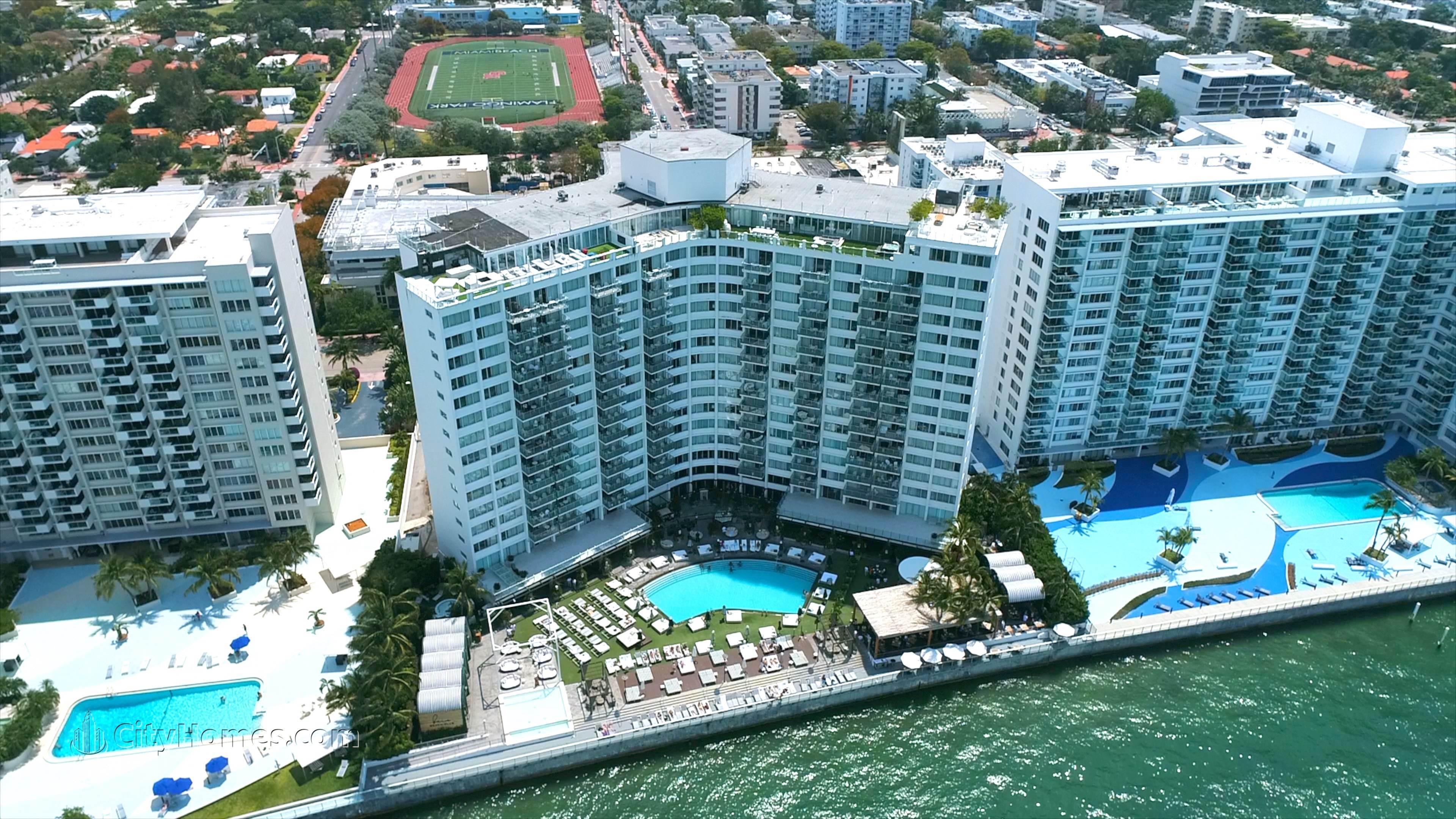 MONDRIAN SOUTH BEACH gebouw op 1100 West Avenue, Flamingo / Lummus, Miami Beach, FL 33139