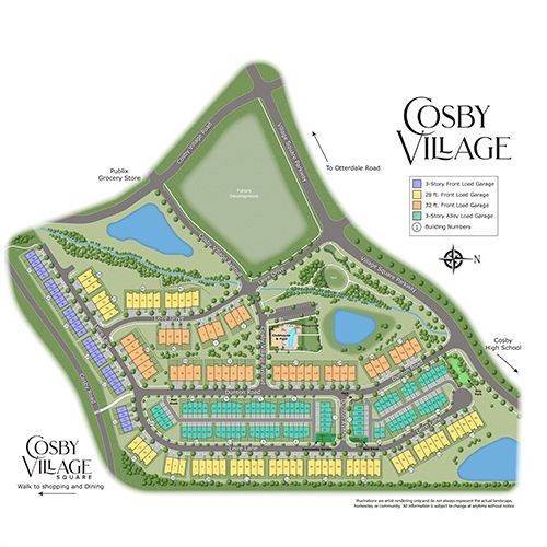4. Cosby Village 3-Story Townhomes byggnad vid 15220 Dunton Avenue, Chesterfield, VA 23832