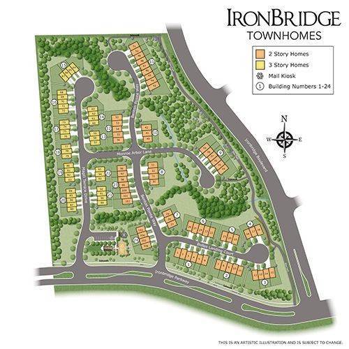 2. IronBridge Townhomes xây dựng tại 6557 Bolles Landing Ct, Chester, VA 23831