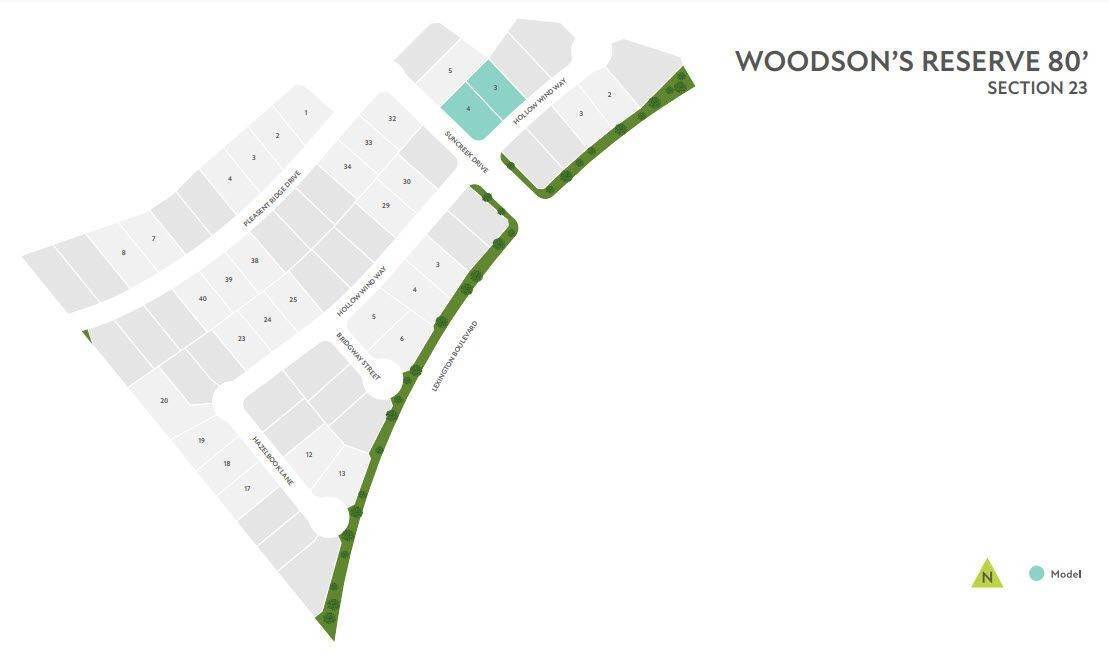 Woodson’s Reserve 80' byggnad vid 4251 Hollow Wind Way, Conroe, TX 77385